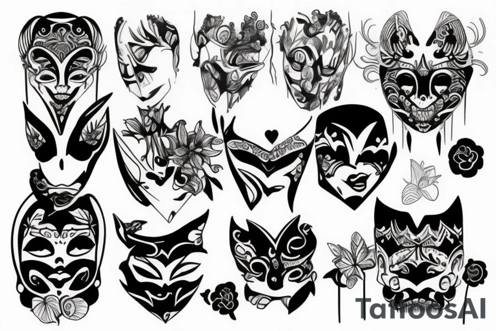 Hanya Mask tattoo idea