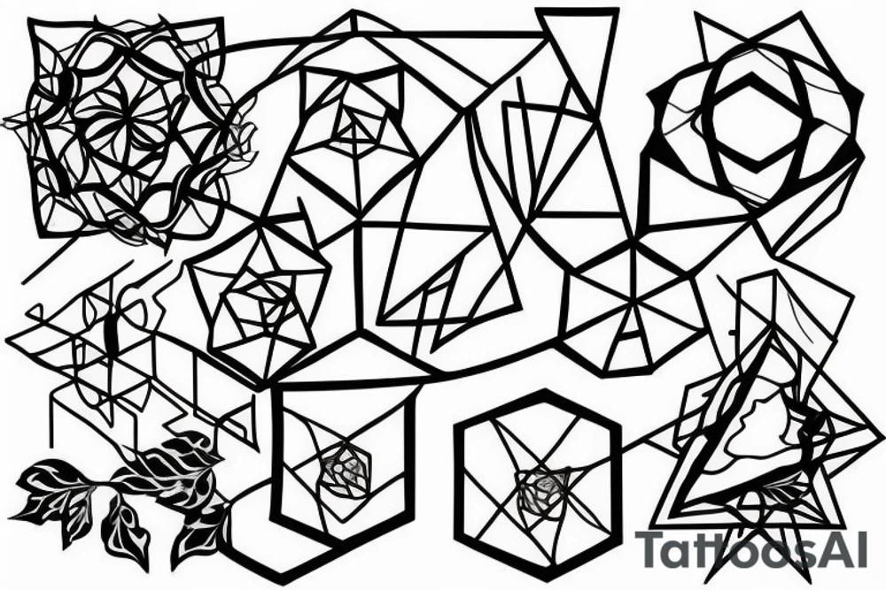 geometric tattoo which is about my grandma who passed away tattoo idea