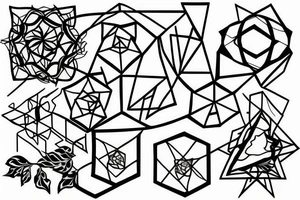 geometric tattoo which is about my grandma who passed away tattoo idea