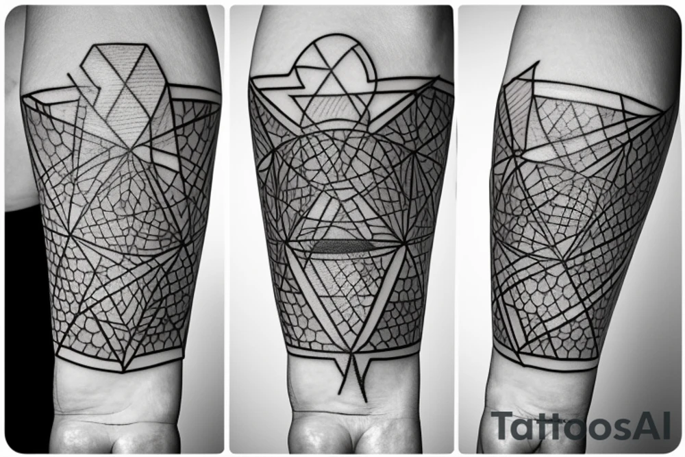 geometric tattoo which is about my grandma who passed away tattoo idea