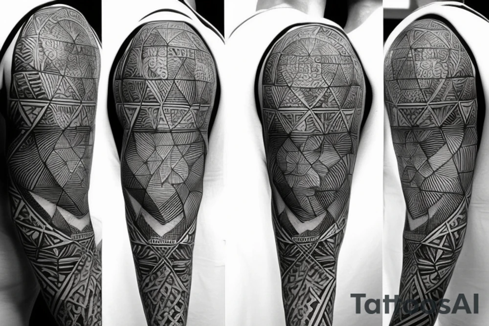 geometric tattoo which is about my grandma who passed away tattoo idea