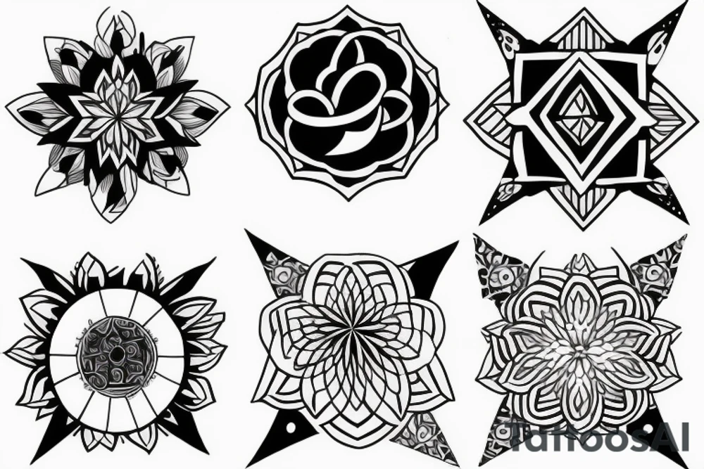 geometric tattoo which is about my grandma who passed away tattoo idea