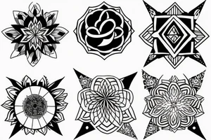 geometric tattoo which is about my grandma who passed away tattoo idea
