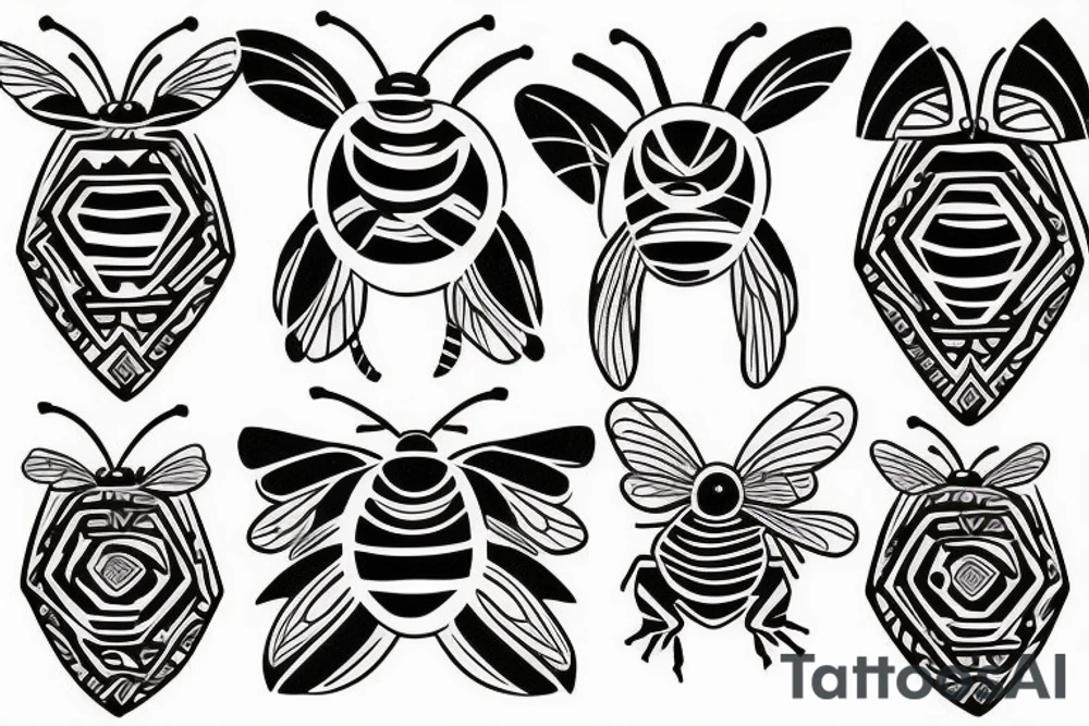 A bee tattoo idea