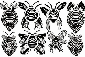 A bee tattoo idea