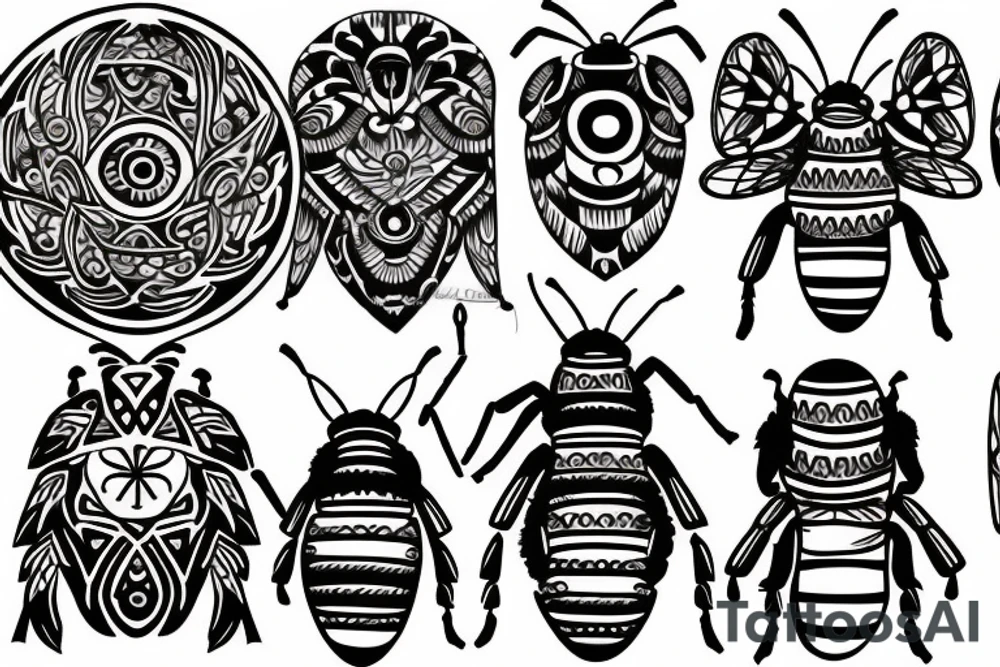 A bee tattoo idea