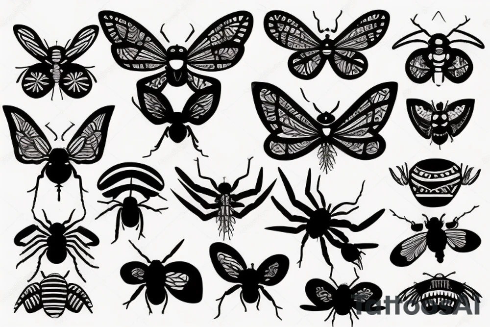 Insect tattoo idea
