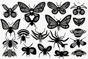 Insect tattoo idea