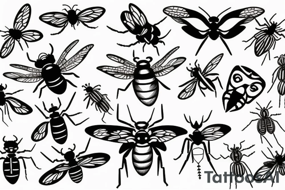 Insect tattoo idea
