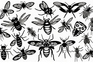 Insect tattoo idea