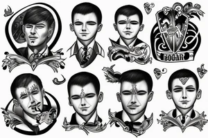 Eric and Bogdan father and son tattoo idea