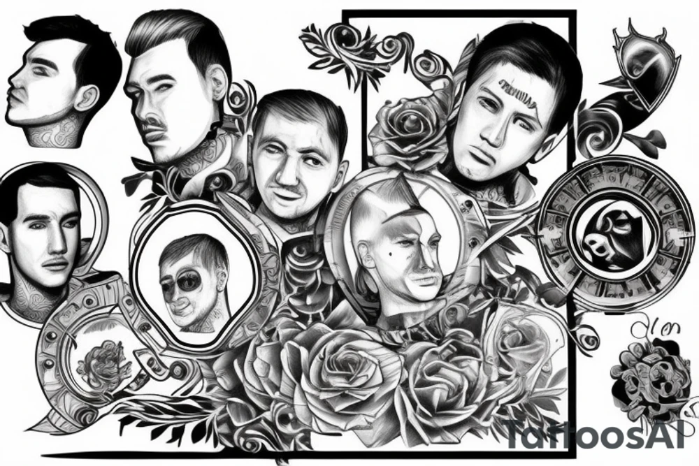 Eric and Bogdan father and son tattoo idea