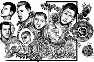 Eric and Bogdan father and son tattoo idea