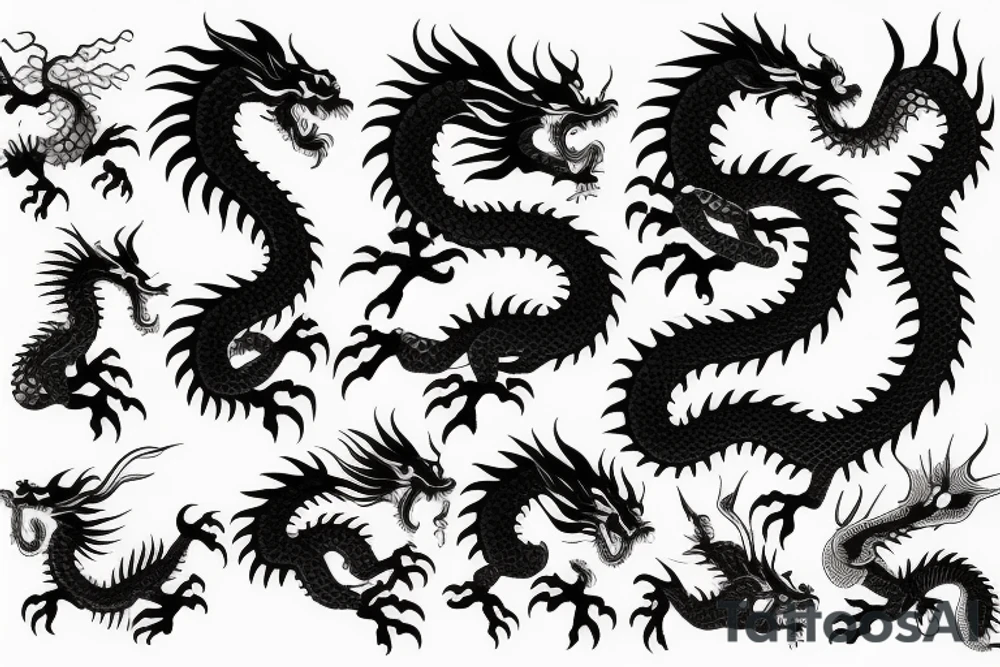 chinese dragon tattoo idea