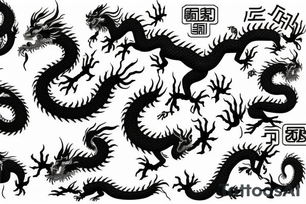 chinese dragon tattoo idea