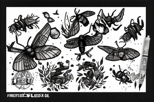 fireflies de the last of us tattoo idea