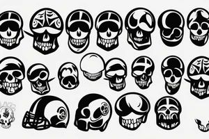 football helmet with a skull inside tattoo idea