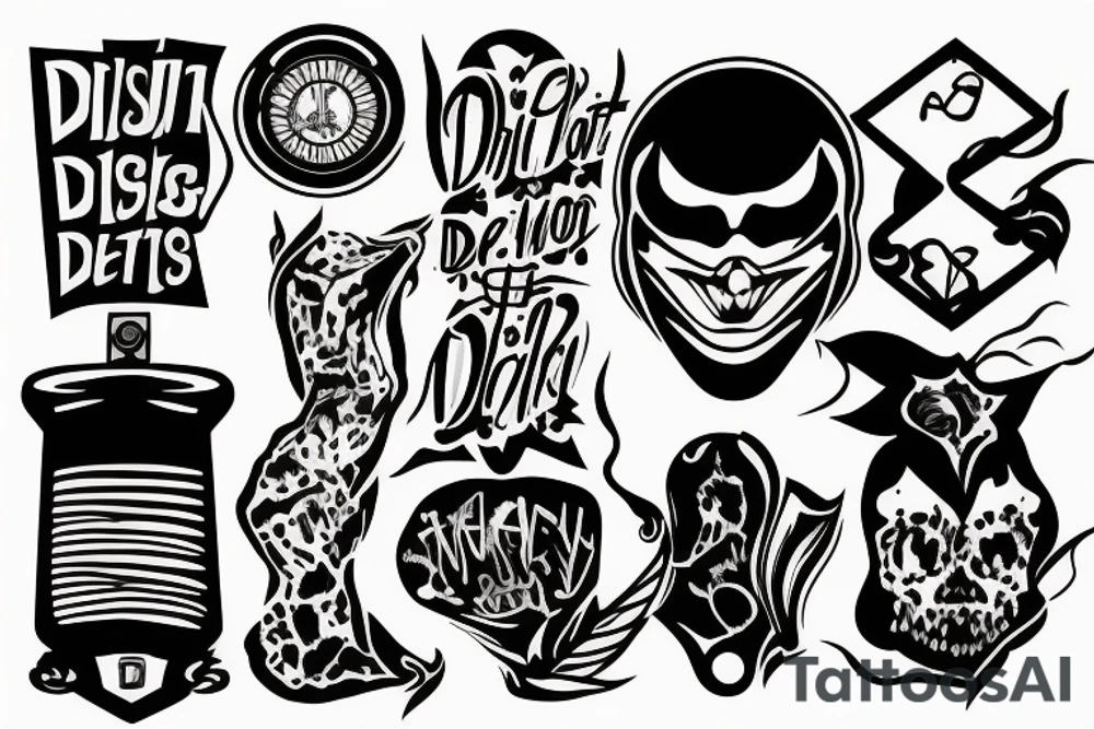 the detroit d tattoo idea