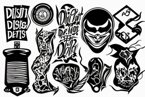 the detroit d tattoo idea