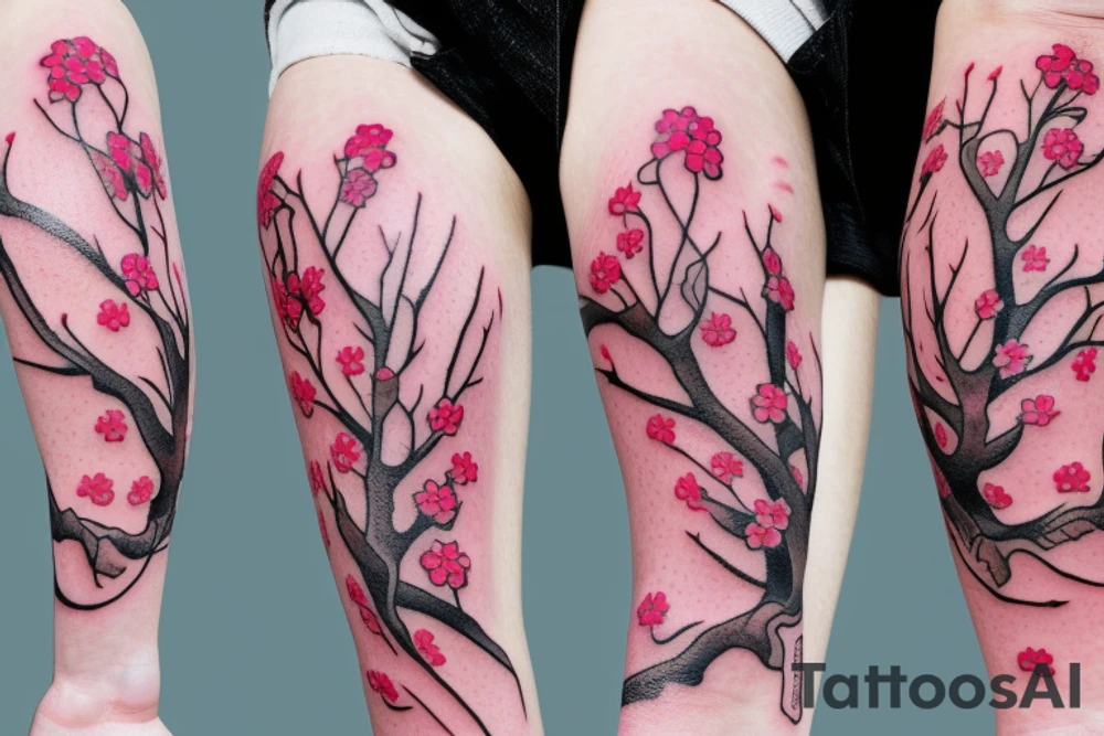 Cherry blossom tattoo idea