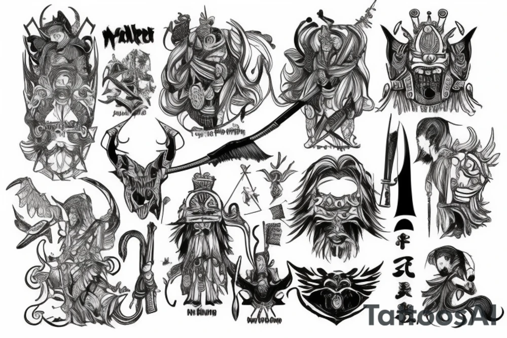 valhalla warrior tattoo idea
