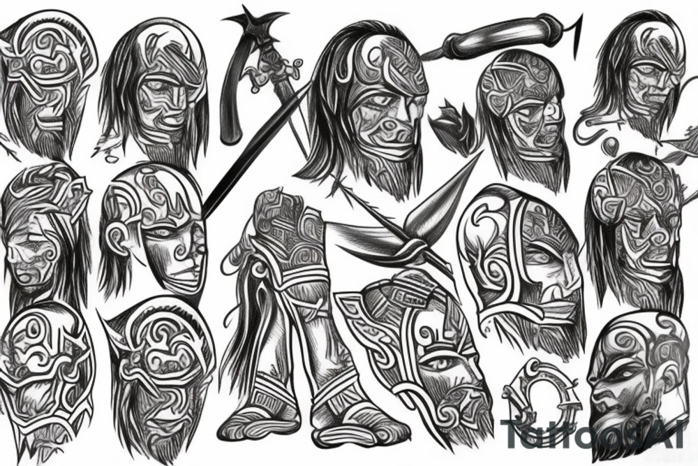 valhalla warrior tattoo idea