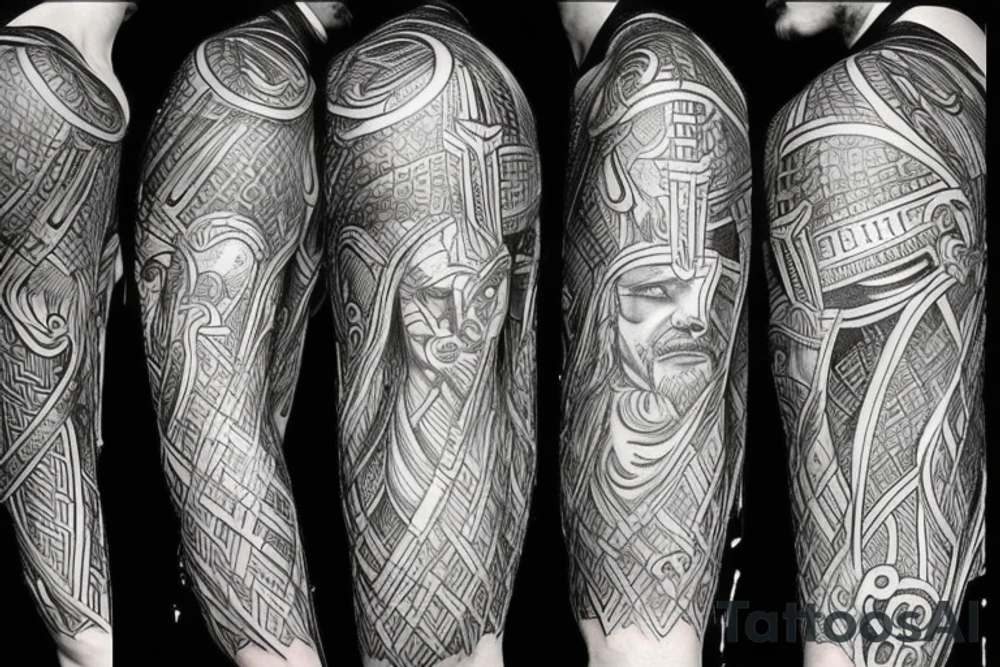 valhalla warrior tattoo idea