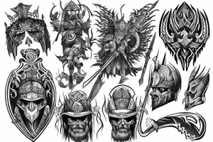 valhalla warrior tattoo idea