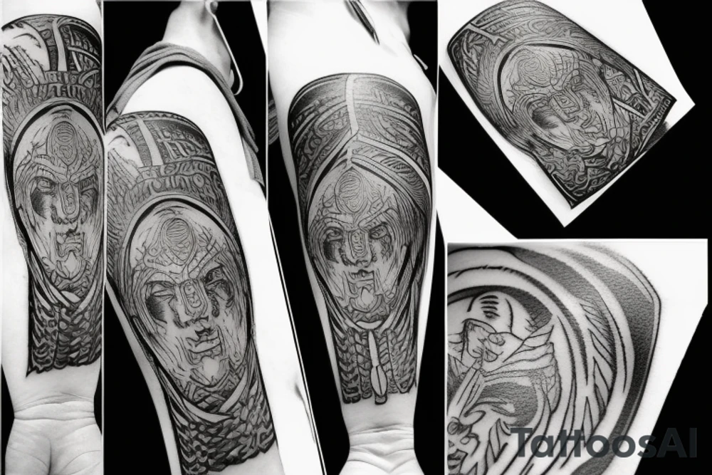 valhalla warrior tattoo idea