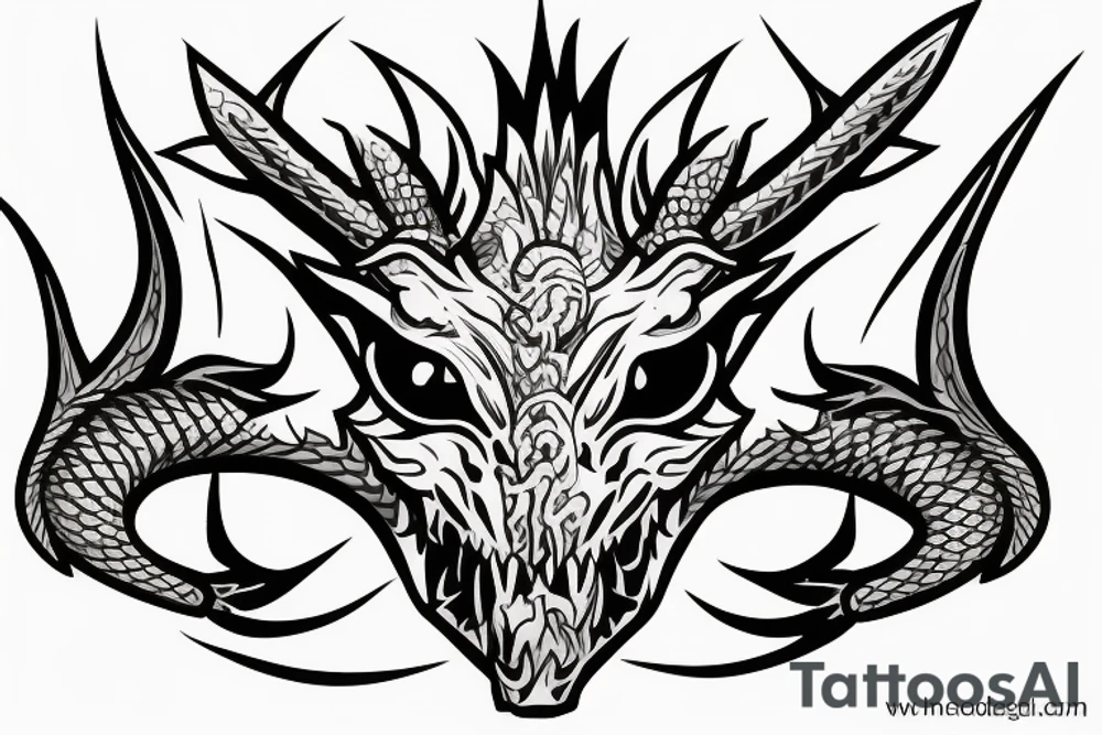 Dragon priest mask tattoo idea