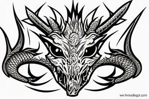 Dragon priest mask tattoo idea