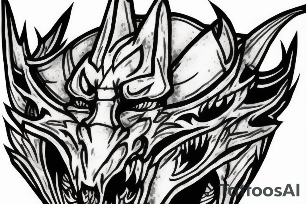 Dragon priest mask skyrim tattoo idea