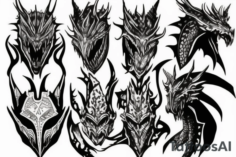 Dragon priest mask skyrim tattoo idea