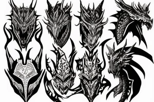 Dragon priest mask skyrim tattoo idea