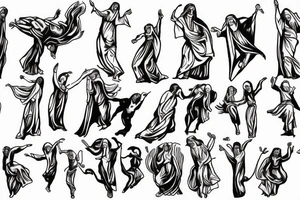 Dancing with Jesus tattoo idea
