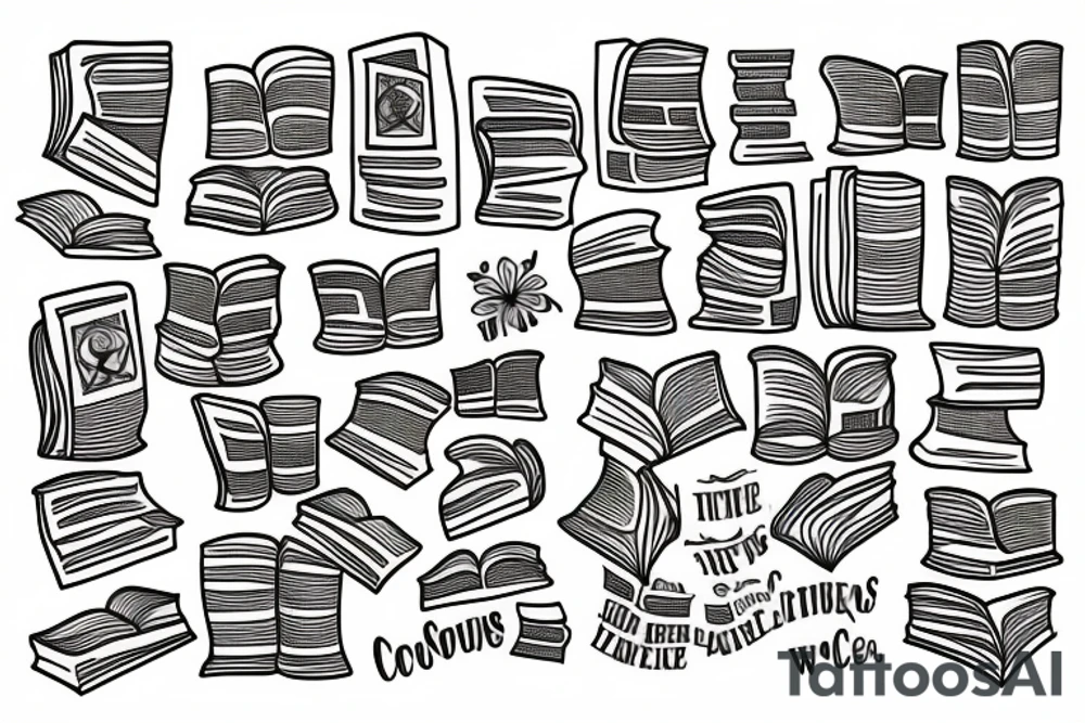Books with writing council people tattoo idea