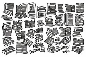 Books with writing council people tattoo idea