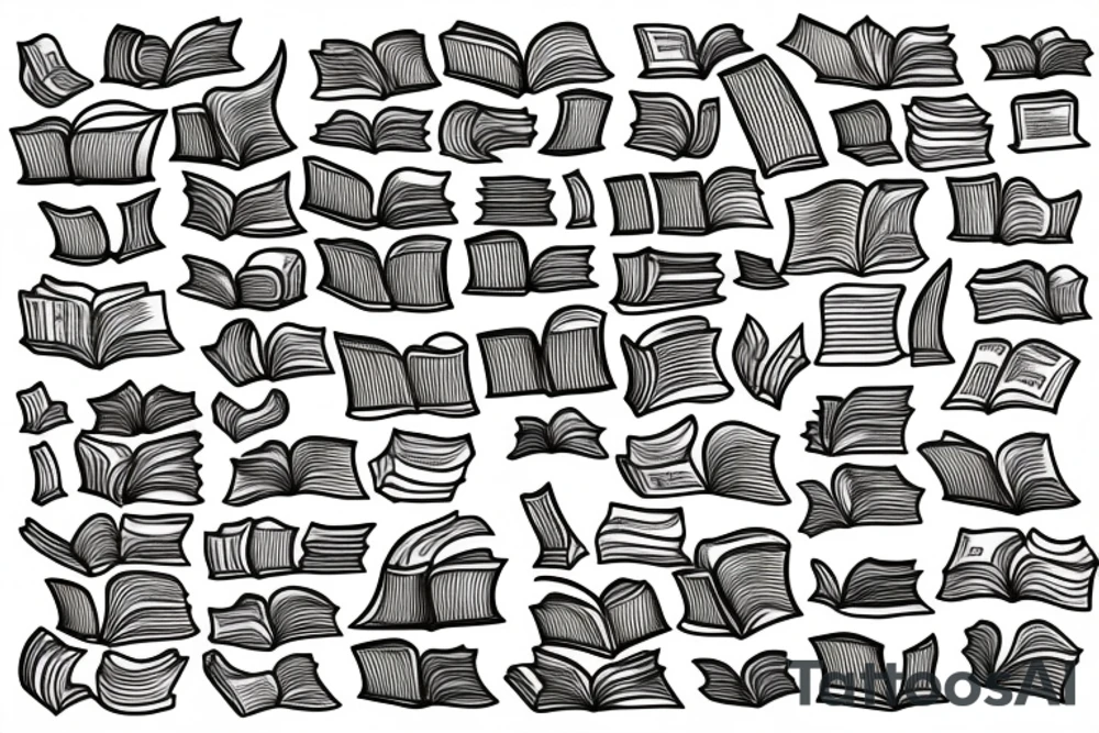 Books with words council people tattoo idea
