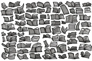 Books with words council people tattoo idea