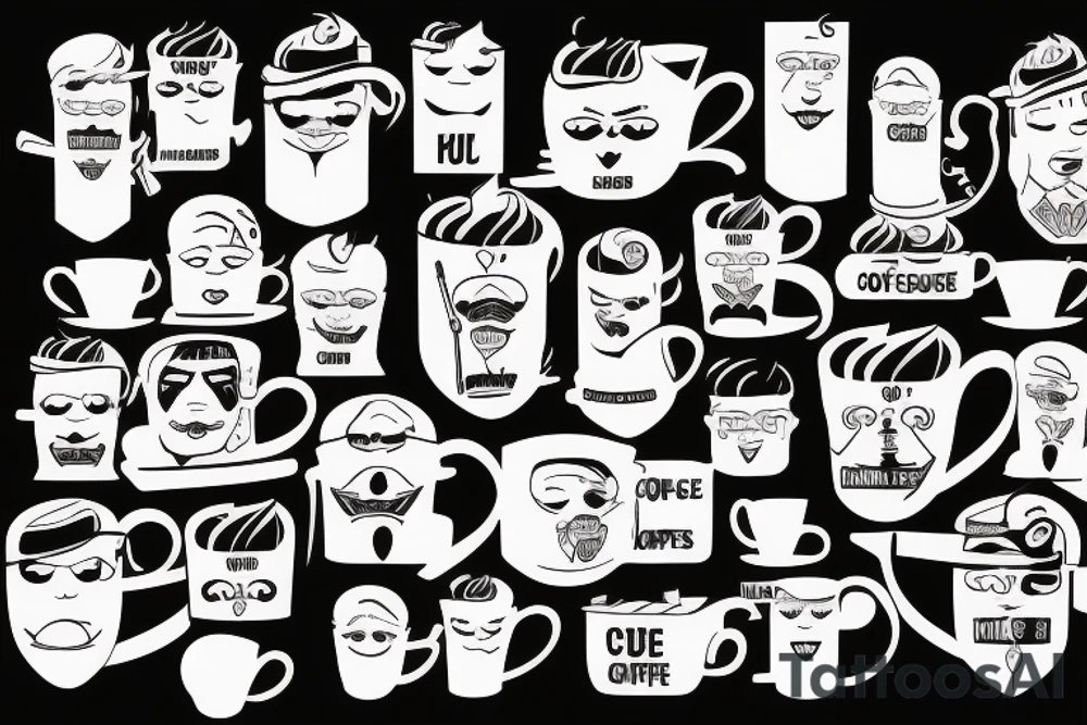 Coffee mugs "council people" tattoo idea