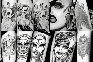 Seraphim angel with many eyes and very creepy or dark tattoo idea