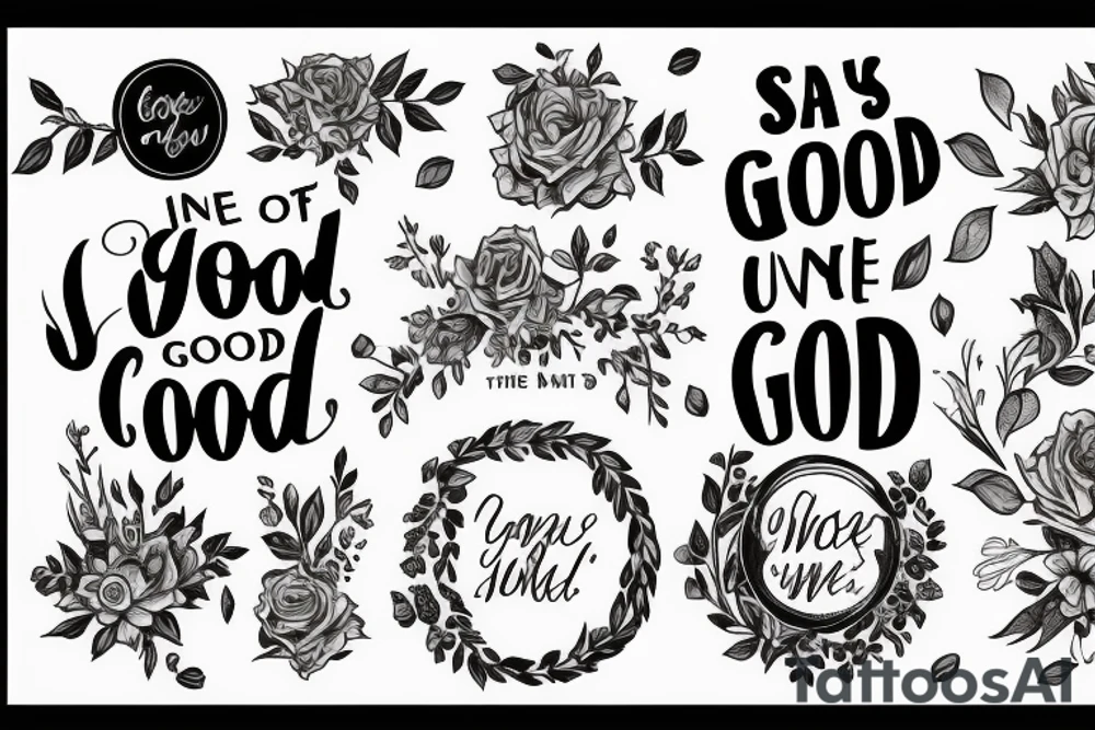 Say’s “there is no one in this world in which I am good for you” tattoo idea