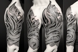 flaming sword tattoo idea