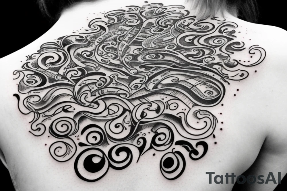 Stack of books with swirls coming from the pages. Classic font with the words I have lived a thousand lives and I have loved a thousand loves tattoo idea