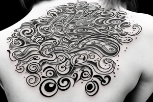 Stack of books with swirls coming from the pages. Classic font with the words I have lived a thousand lives and I have loved a thousand loves tattoo idea