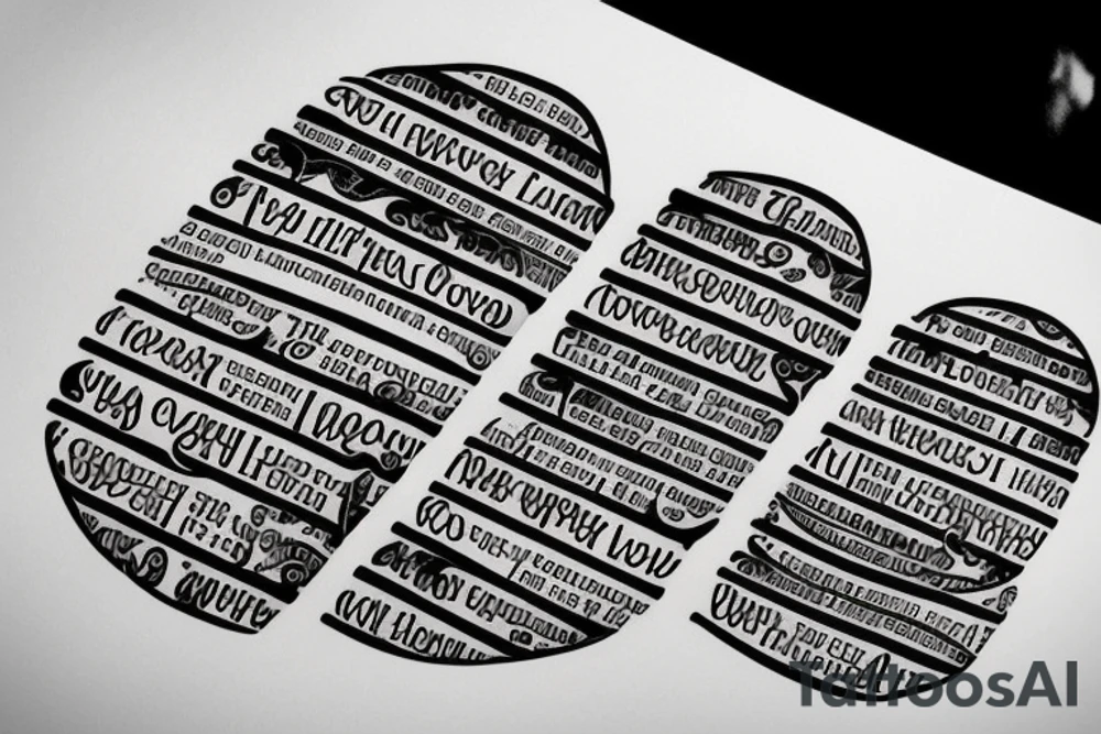 Stack of books with swirls coming from the pages. Classic font with the words I have lived a thousand lives and I have loved a thousand loves tattoo idea