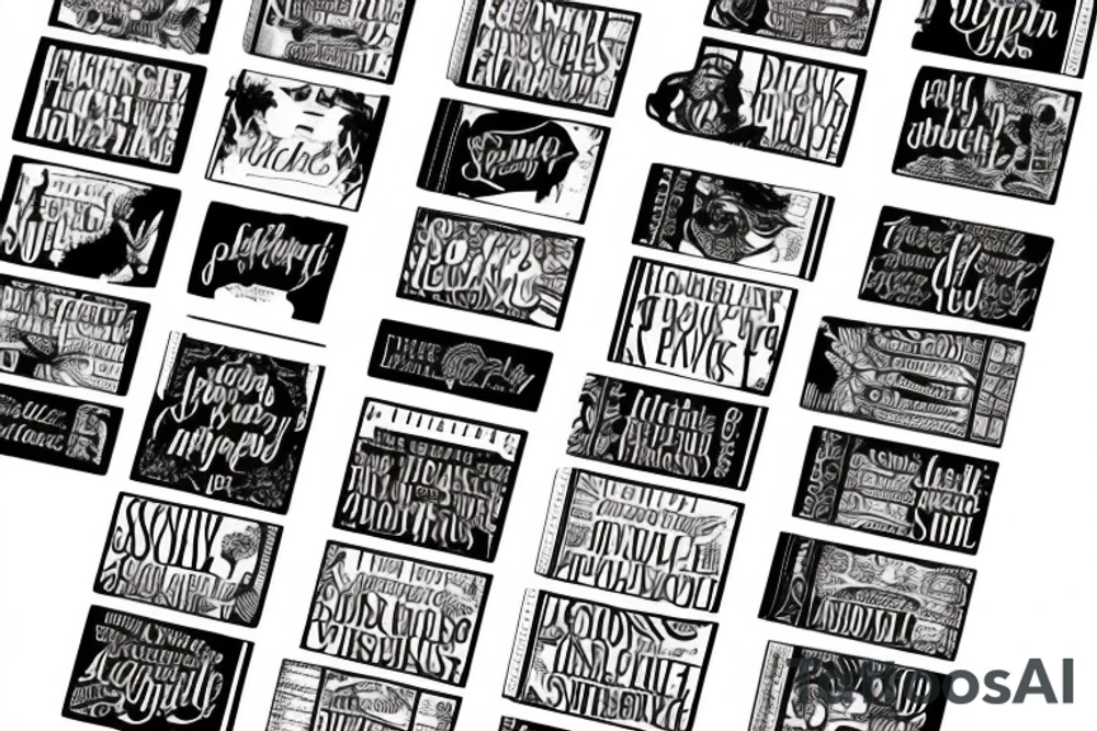 3 books stacked. Top book open Classic font with the words I have lived a thousand lives and I have loved a thousand loves tattoo idea