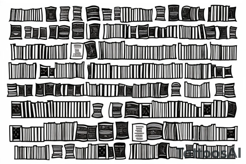 3 books stacked. Top book open Classic font with the words I have lived a thousand lives and I have loved a thousand loves tattoo idea