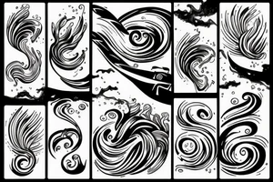 Sea/waves tattoo idea