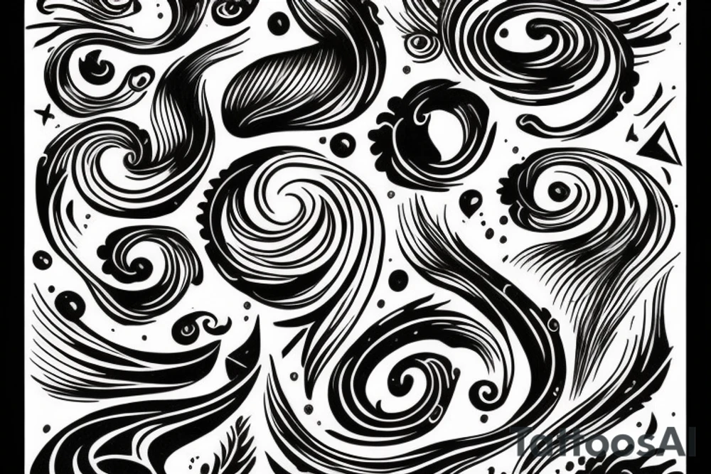 Sea/waves tattoo idea